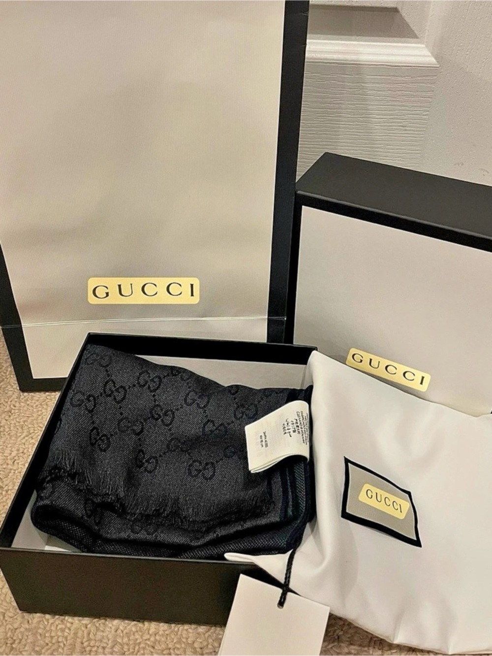 Gucci Black Cosmetic Pouch NWT